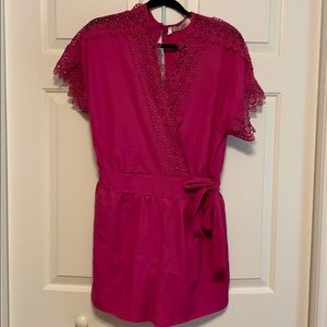 Hot pink romper